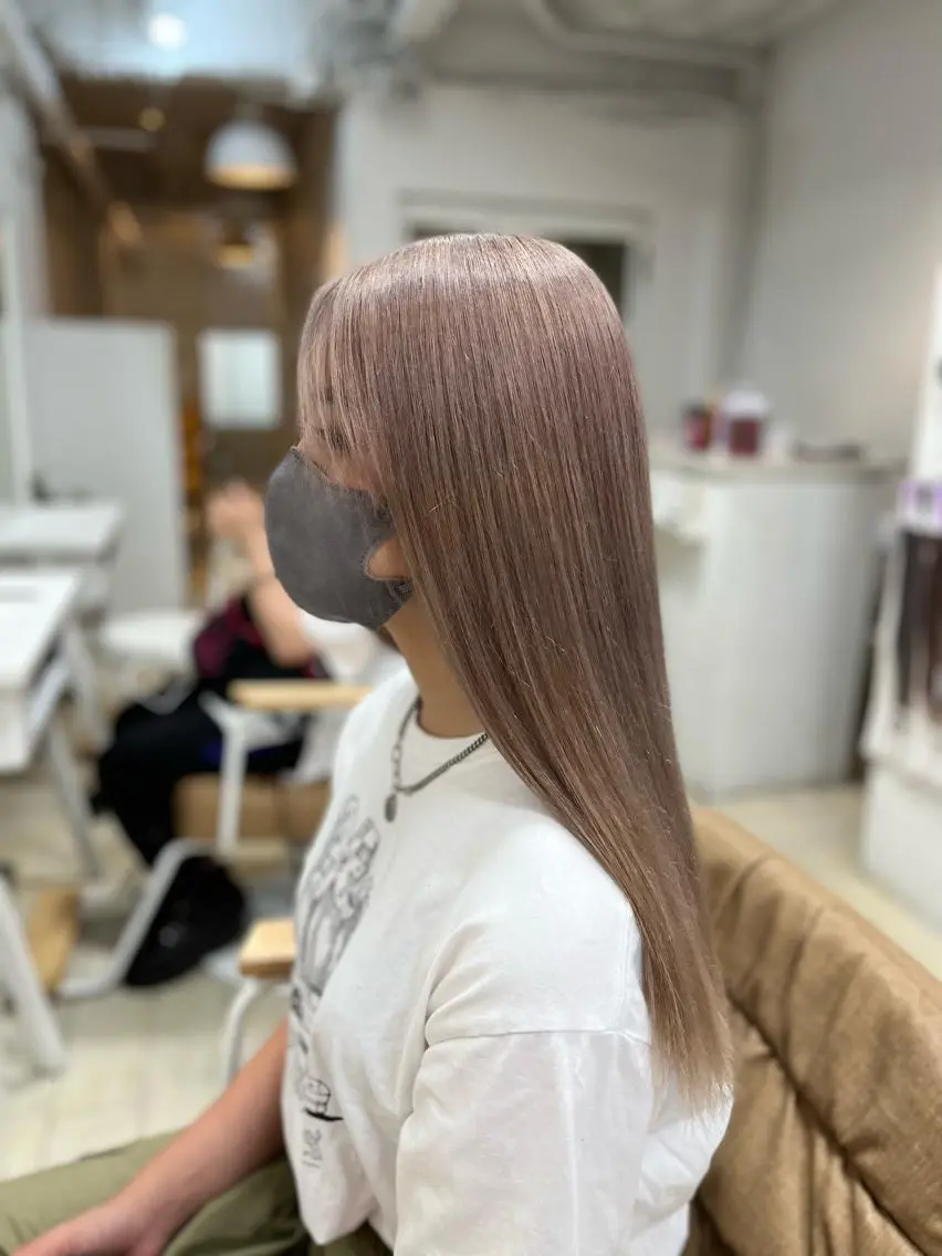 セミロング カラー ヘアアレンジ メンズ キッズ ネイル マツエク・マツパ アイブロウ ヘアカラー トリートメント 🧡可愛い色落ち🧡 ハイトーン特化🧡のヘアスタイル