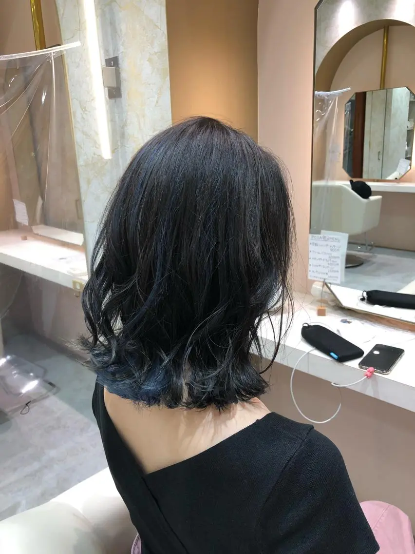 ミディアム ハイライト kyosuke 透明感カラーのヘアスタイル