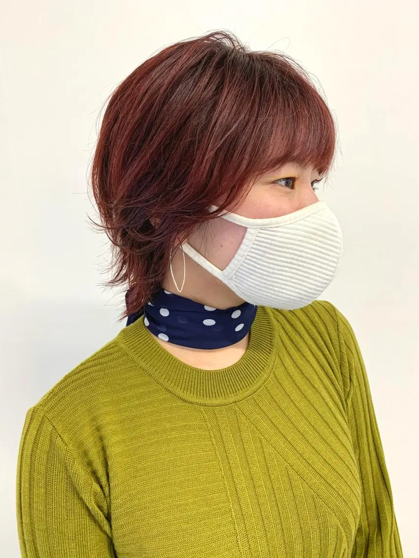 ショート カラー ブリーチなし透明感 🍀梅田・増田のヘアスタイル