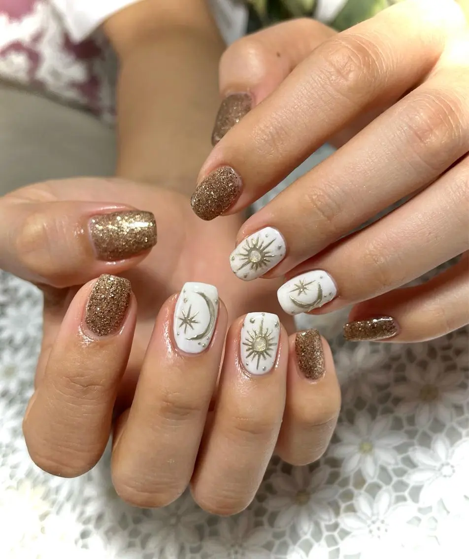 ネイル アートネイル 成人式 ジェルネイル キラキラネイル 韓国ネイル nails' it...のネイルデザイン