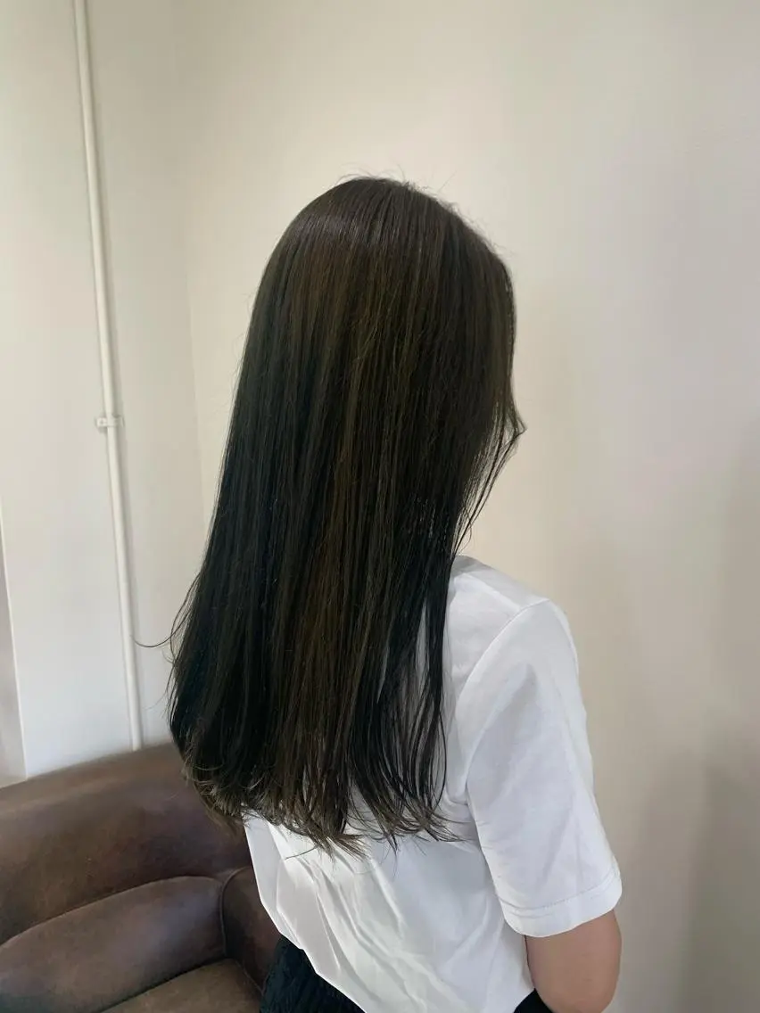 セミロング ヘアカラー トリートメント ヘアセット 金子 廉のヘアスタイル
