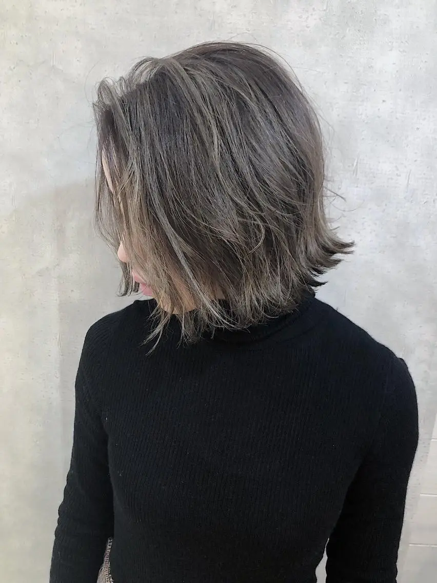 ショート カラー アディクシーカラー ブリーチ ケアブリーチ ダブルカラー ハイライトカラー MOU namba ムウナンバのヘアスタイル