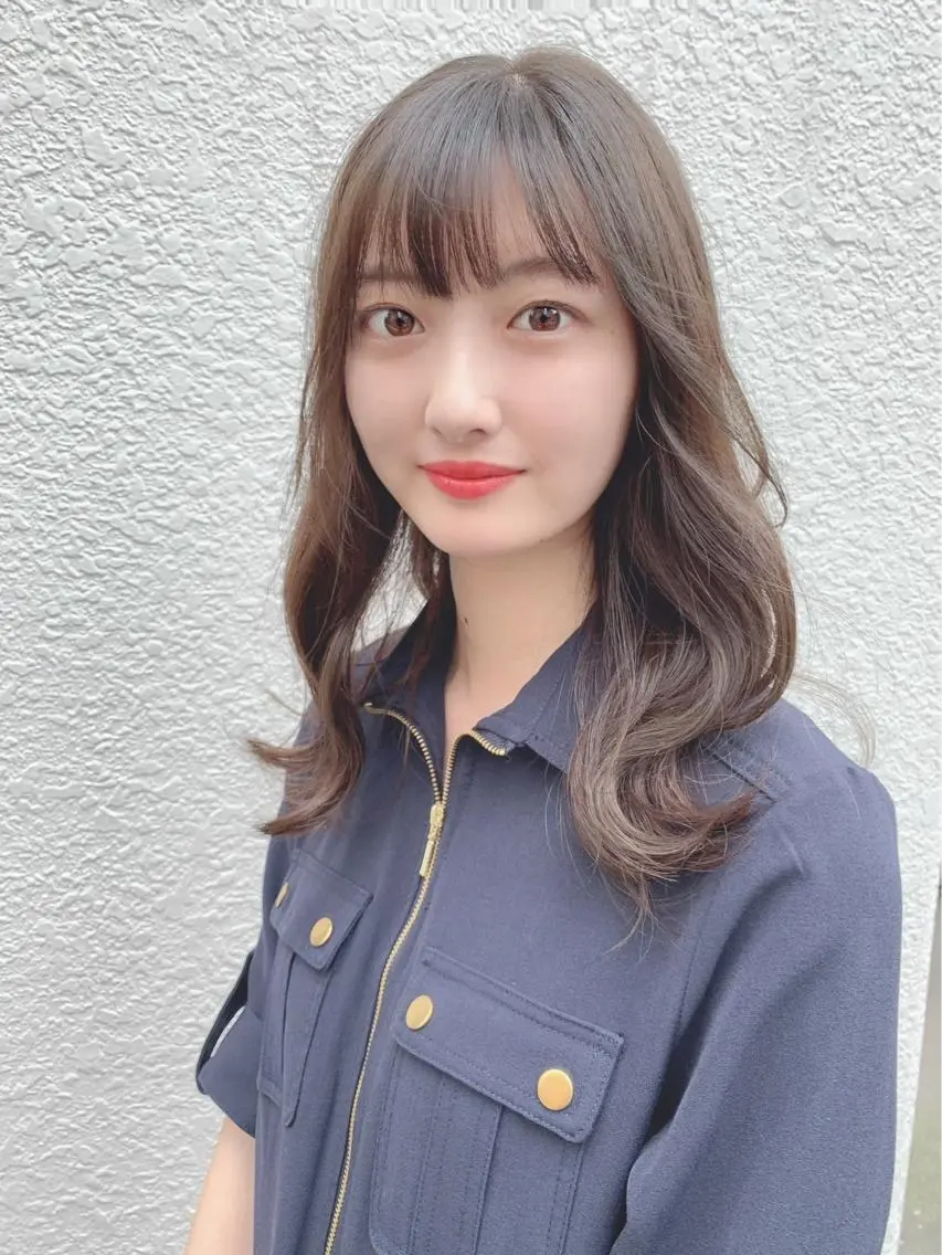 セミロング カラー ヘアアレンジ 【公式】amble luxe池袋東口🩷のヘアスタイル