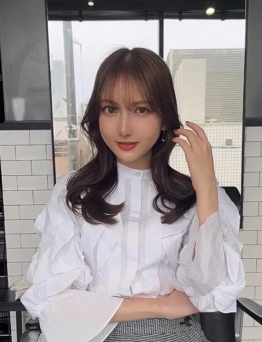 セミロング カット トリートメント 🌫️大人韓国ヘア 🌫️naoyaのヘアスタイル