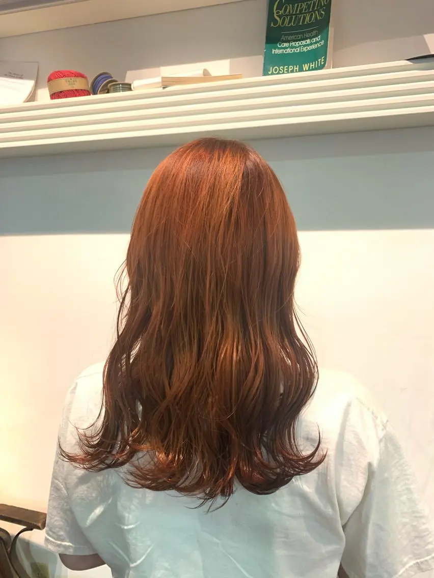 セミロング ヘアカラー トリートメント ヘッドスパ ヘアセット 大宮/山口 竣也のヘアスタイル