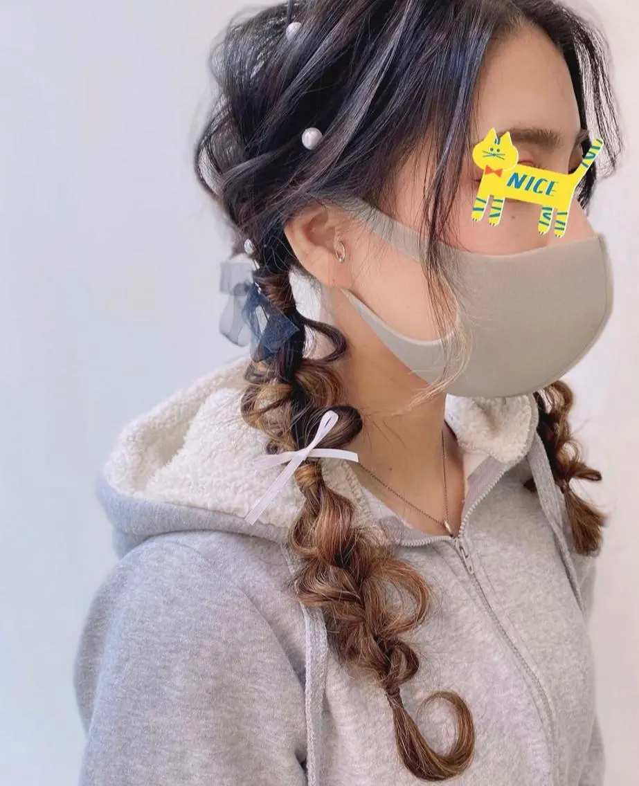 ロング ヘアアレンジ ヘアセット 竹野 実優のヘアスタイル