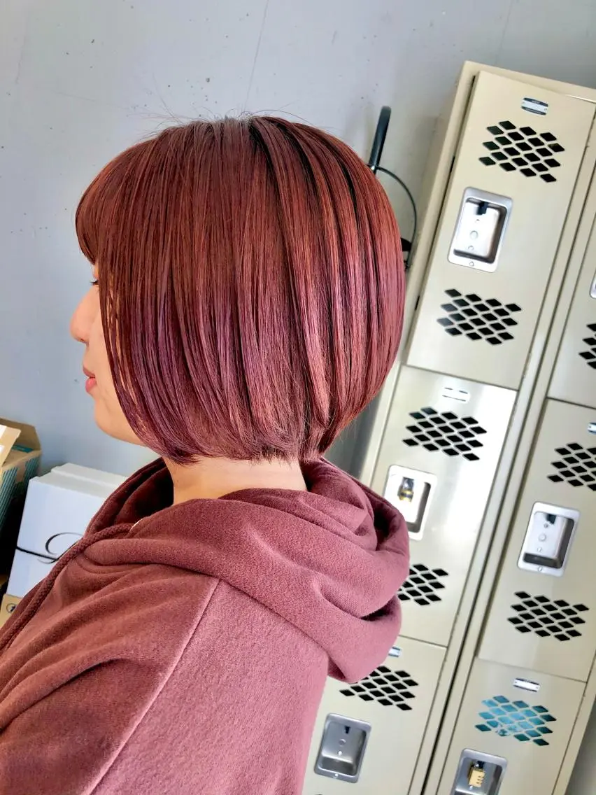 ミディアム カラー カット ヘアカラー トリートメント 東 みのりのヘアスタイル
