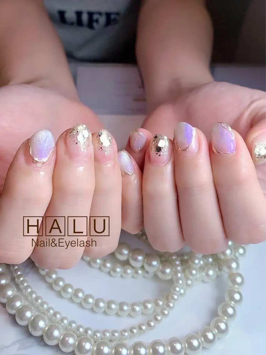 ネイル キラキラネイル HALU ハルのネイルデザイン