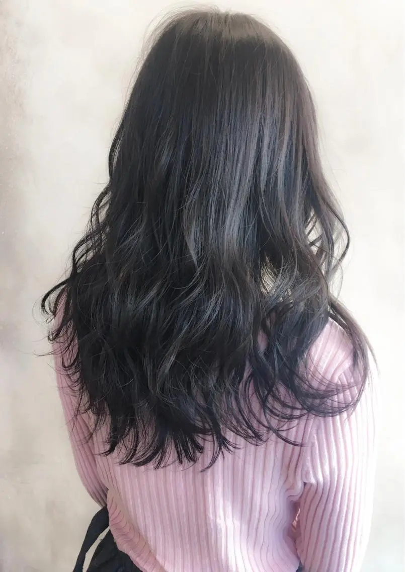 セミロング カラー ブリーチ ブリーチなしカラー ピンクカラー ローズカラー 中田 敏明のヘアスタイル