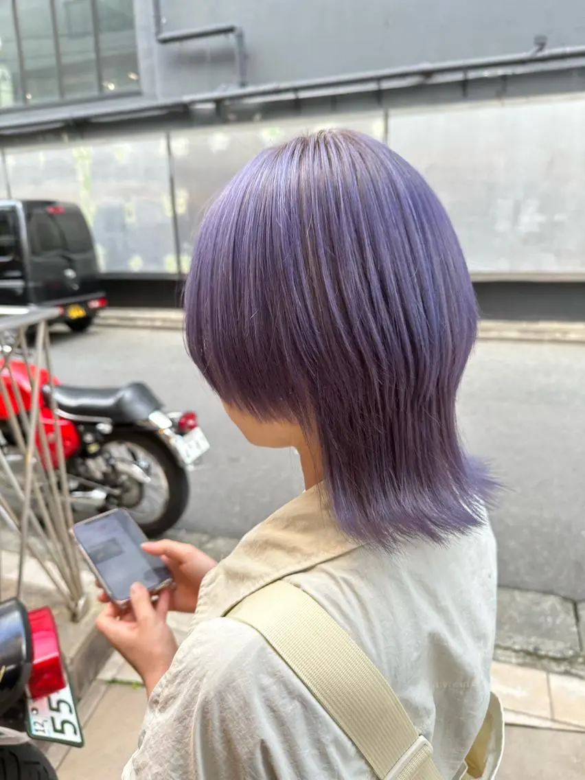 ミディアム 🔥コテ巻き風 ボブパーマ🔥のヘアスタイル