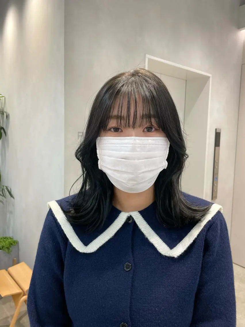 ミディアム 表参道レイヤーカット 髪質改善山岸季生のヘアスタイル