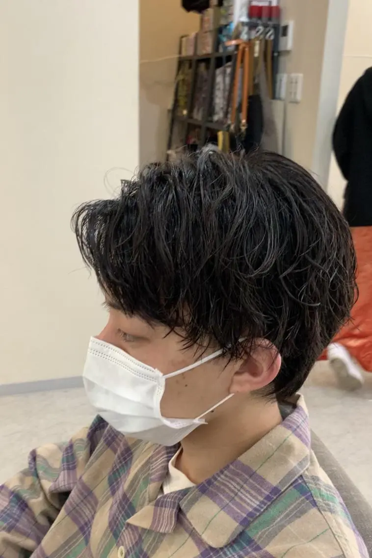 メンズ ショート パーマ カット パーマ トリートメント クセを最大限に活かす メンズパーマ奈良大祐のヘアスタイル