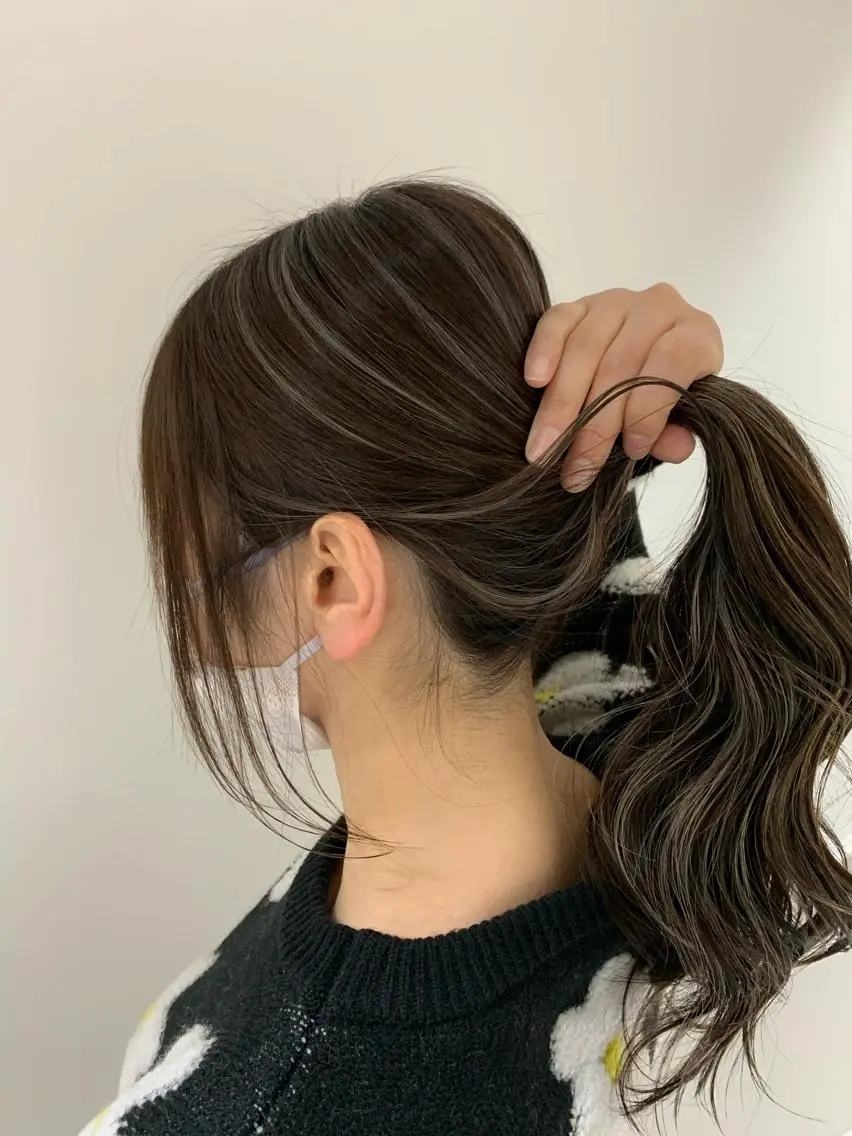 ロング カラー ヘアカラー トリートメント schon 仙台のヘアスタイル
