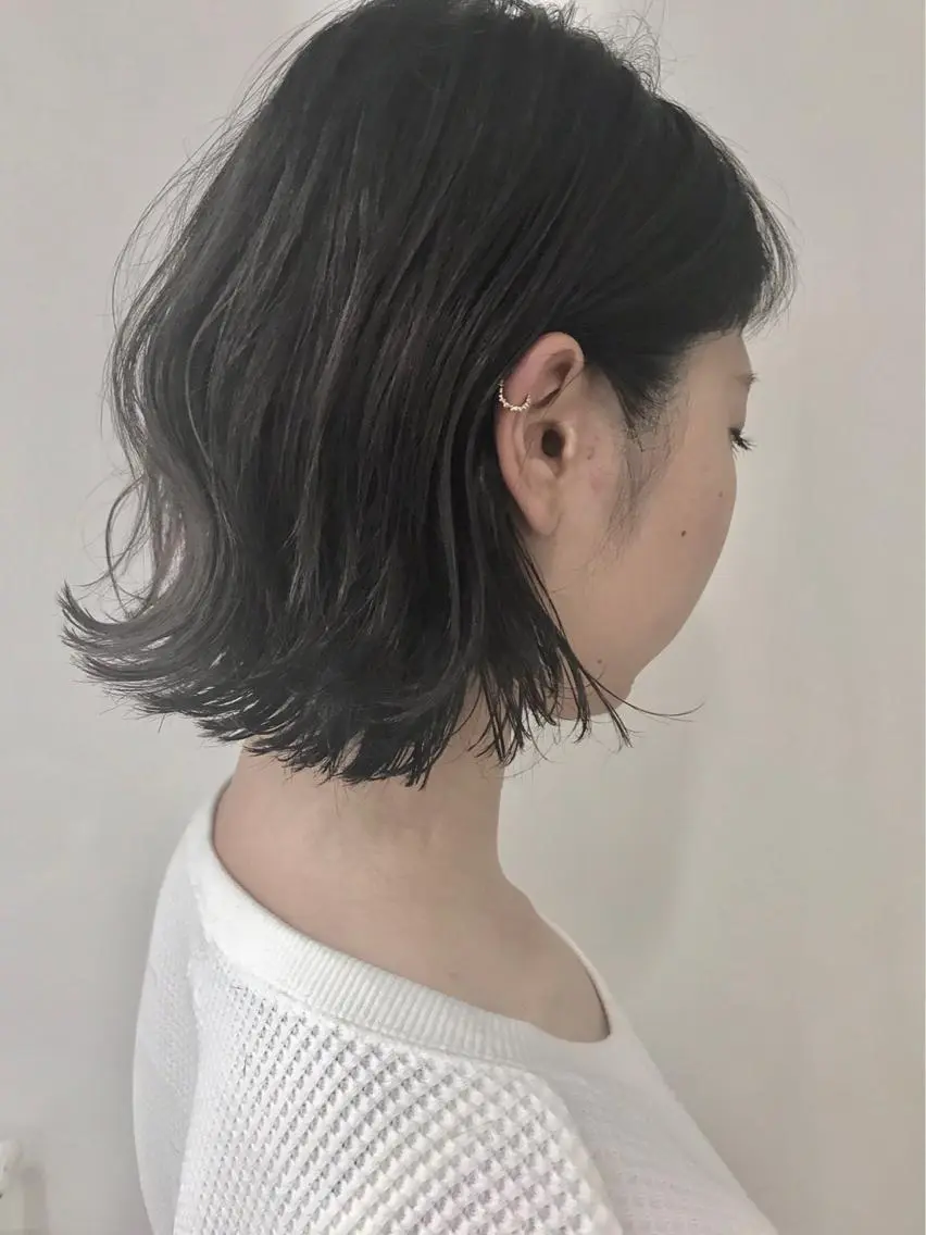 ショート ショートボブ ボブ ショートヘア 外ハネヘア 大石 健太のヘアスタイル