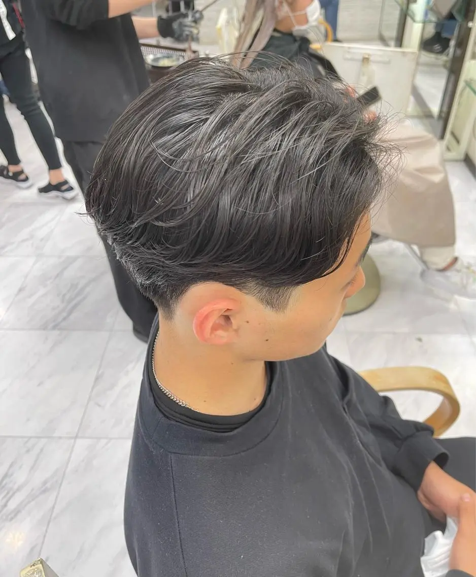 ショート パーマ メンズ メンズパーマ ニュアンスパーマ カット パーマ トリートメント 🌻メンズカット 落合諒🌻のヘアスタイル