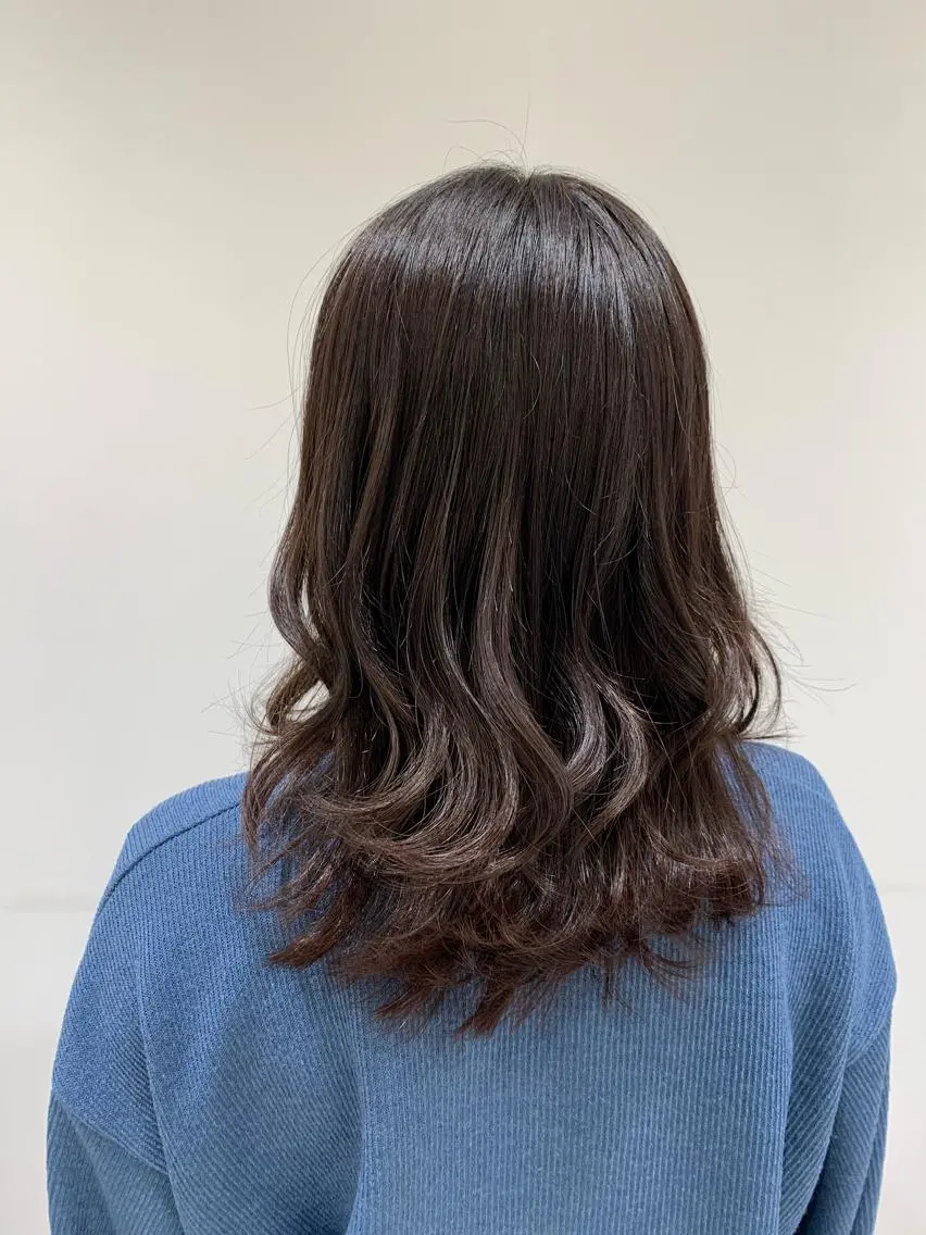 ミディアム カラー グレージュ ラベンダーカラー ラベンダーグレージュ ラベンダーグレー 【メンズ縮毛矯正/ Ryoka】のヘアスタイル