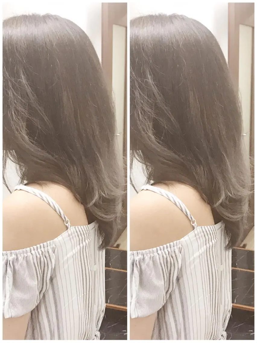 セミロング カラー グラデーションカラー ヤナ マネージャーのヘアスタイル