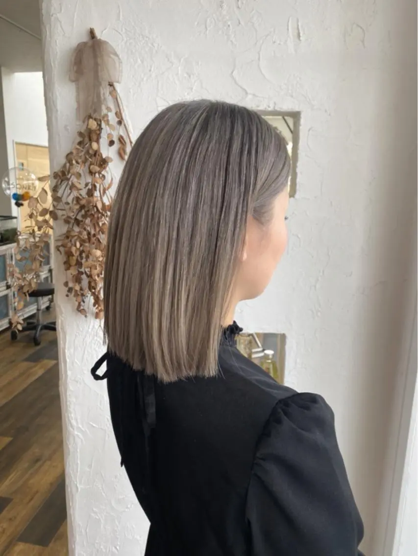 ミディアム カラー パーマ ヘアアレンジ メンズ キッズ ネイル 豊橋美容院 ソンリエのヘアスタイル