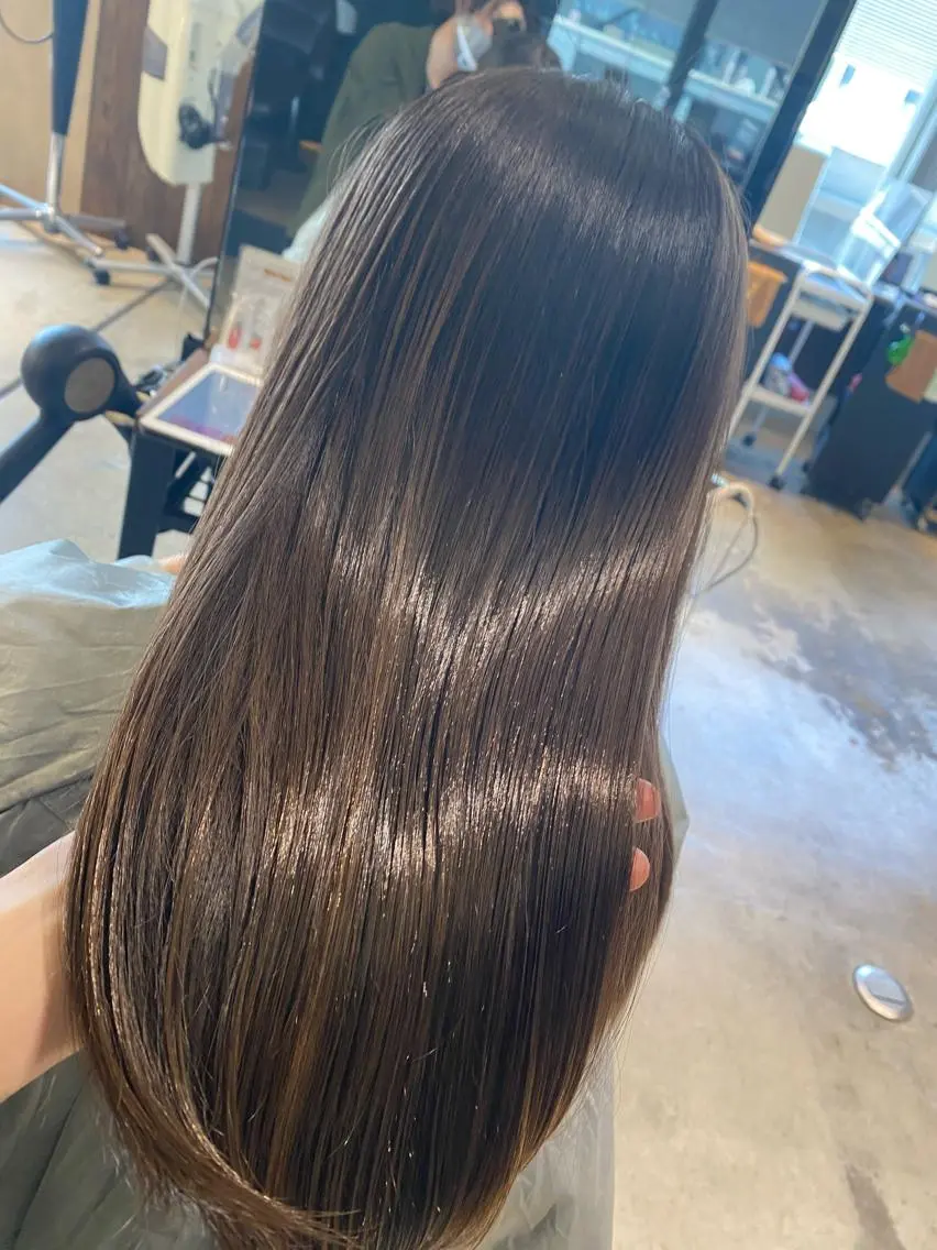 カラー カット ヘアカラー トリートメント 顔まわりの神様✨ 透明感カラー藤嶋秀幸のヘアスタイル