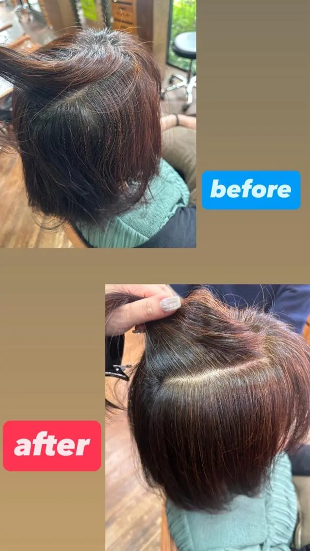 カラー ヘナカラー 🌻リンクスハート 🌼島岡 茉生🌻のヘアスタイル
