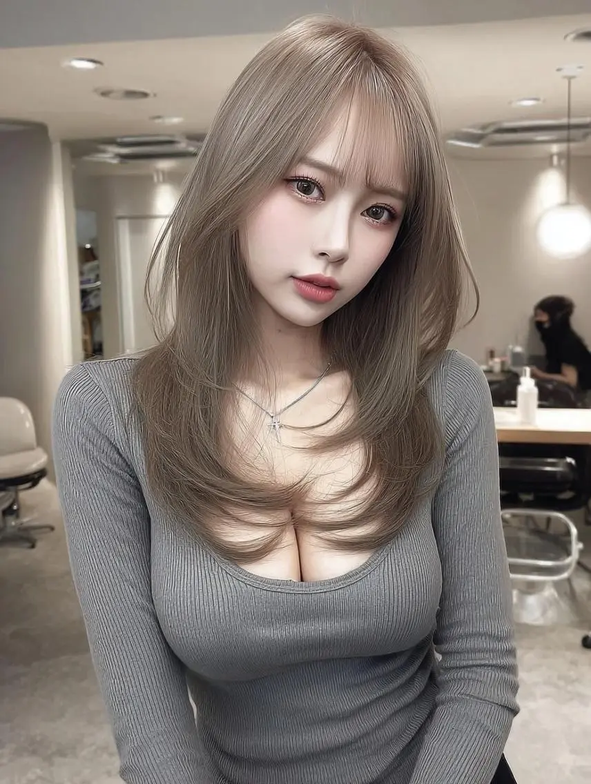 ロング カラー ブリーチ ダブルカラー 髪質改善 縮毛矯正 トリートメント カット ヘアカラー トリートメント Marin🦢 🩵レイヤーカットのヘアスタイル