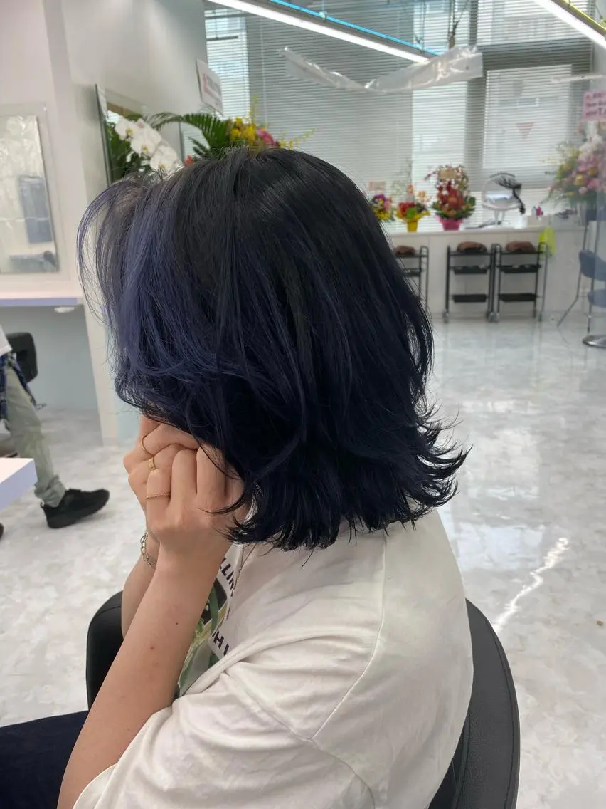 ミディアム カラー パーマ ヘアアレンジ メンズ キッズ ネイル マツエク・マツパ KANAMI 🌏のヘアスタイル