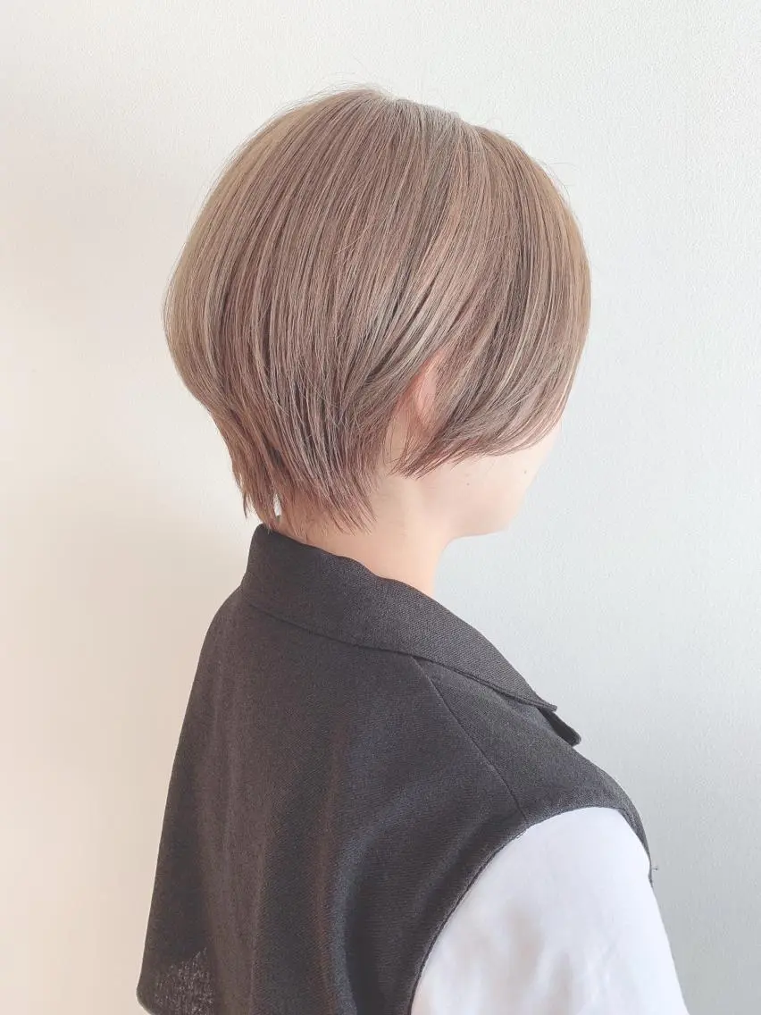 ショート カラー カット ヘアカラー なりたいが叶う ながしまじゅんきのヘアスタイル