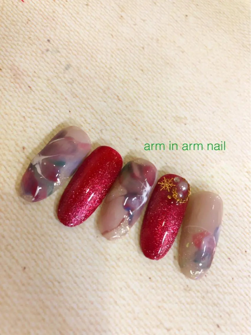ネイル arm in arm ︎✿Yamamotoのマツエク・マツパデザイン