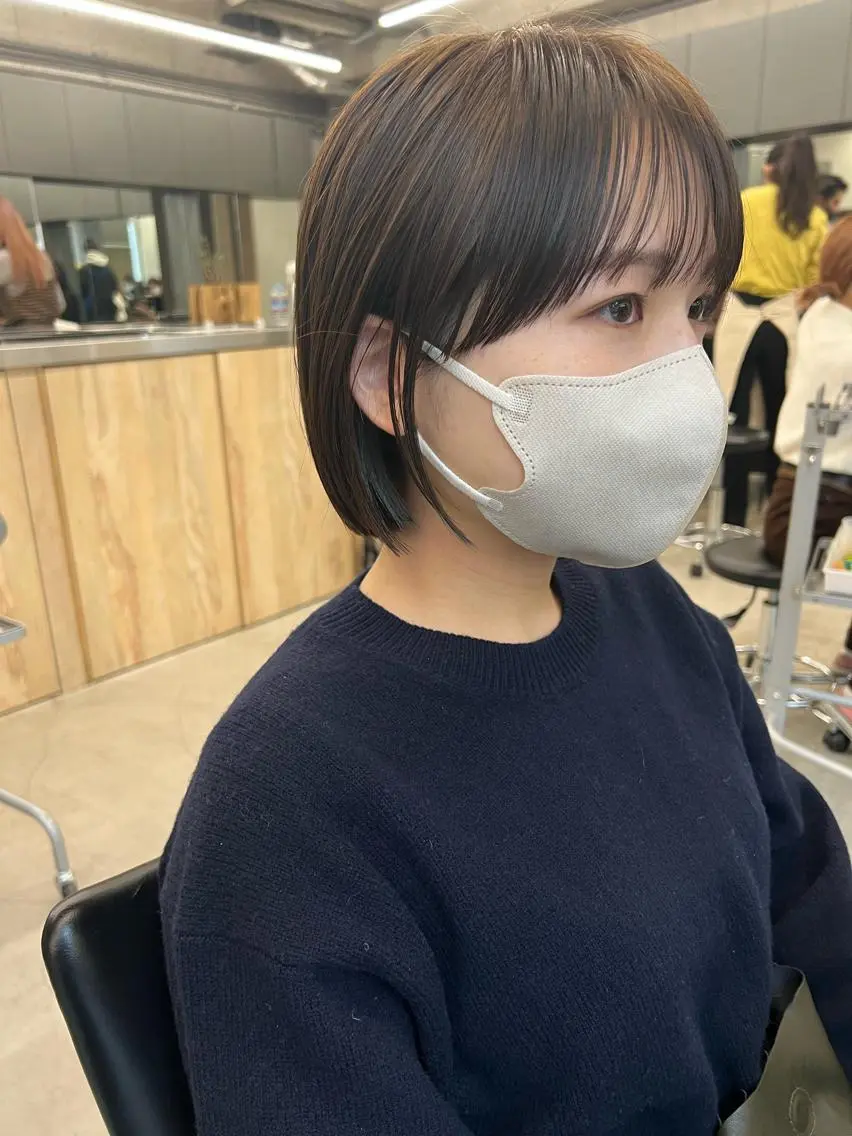 ショート ボブ 顔周りカット カット sakoda shunkiのヘアスタイル