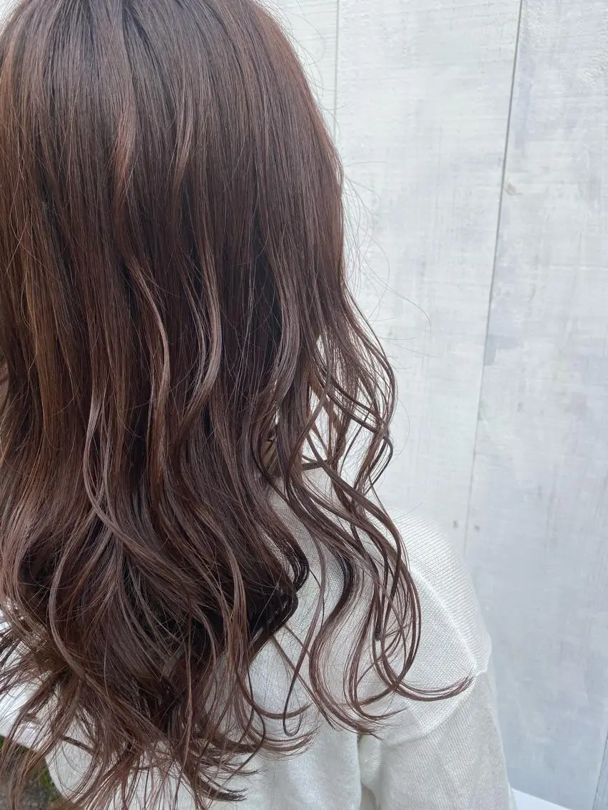 ミディアム カラー ベージュカラー バイオレットカラー 藤野 陵平のヘアスタイル