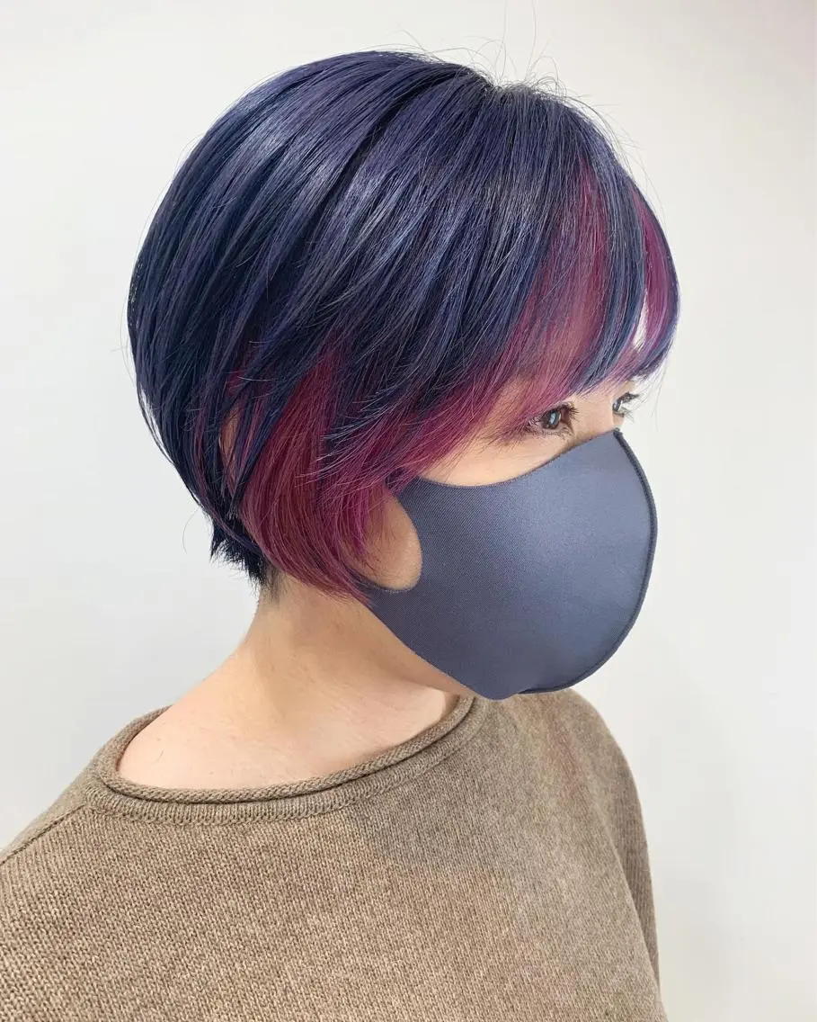 ショート カラー 薄田 珠美のヘアスタイル
