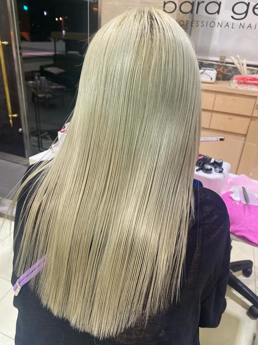 ロング カラー ヘアアレンジ TSUNA 🌙 Lim 五反田のマツエク・マツパデザイン