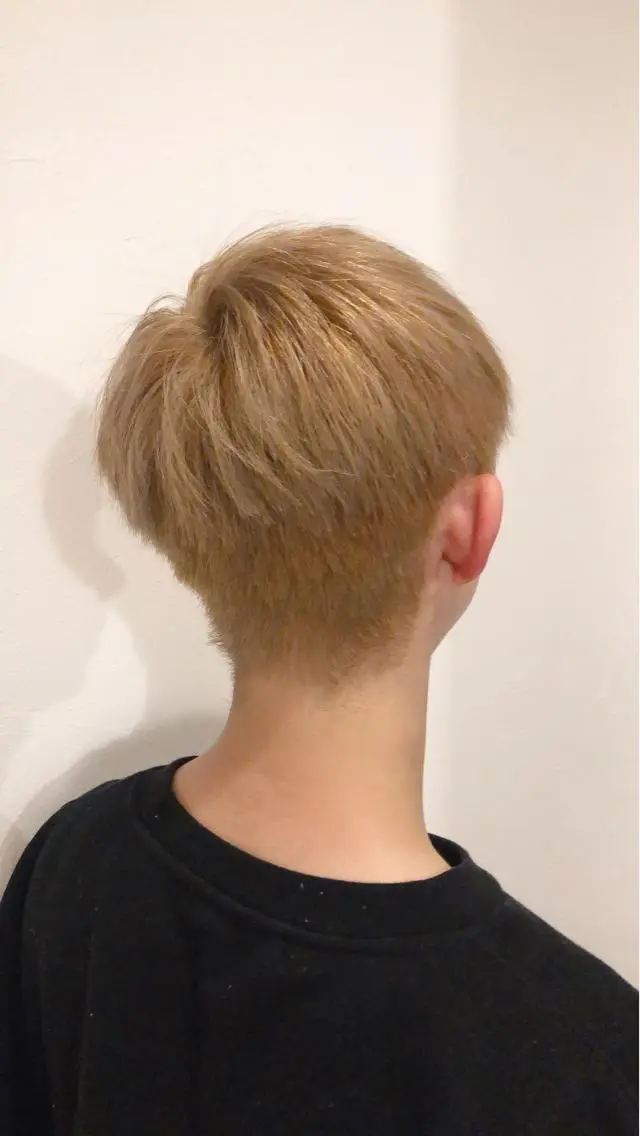 メンズ カット ヘアカラー かわい りなのヘアスタイル