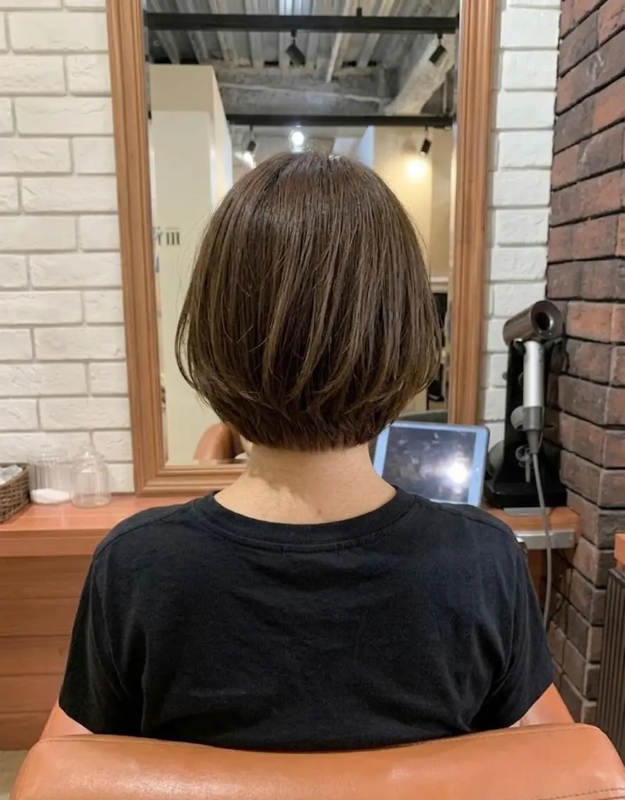 ショート カラー ボブ 小顔カット カット ヘアカラー トリートメント flencia 丸 和博|カットのヘアスタイル