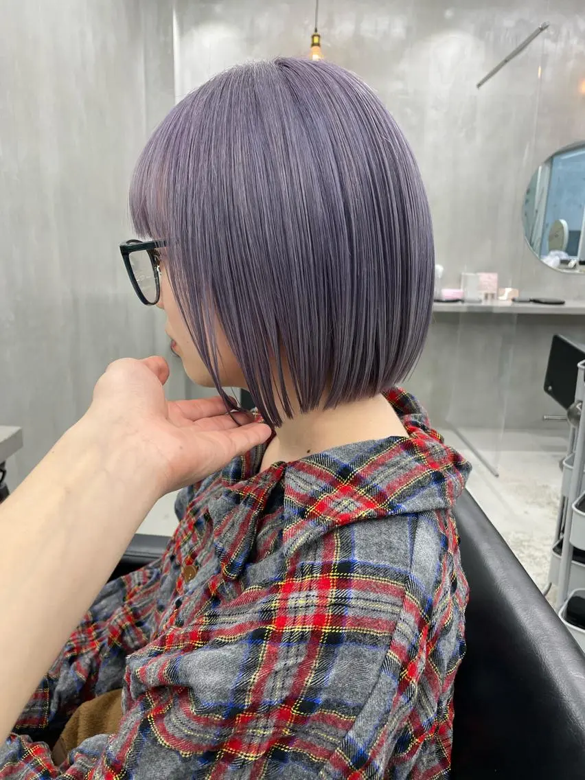 ショート カラー ボブ カット ヘアカラー トリートメント 👑ボブはお任せ ミヤノ👑のヘアスタイル