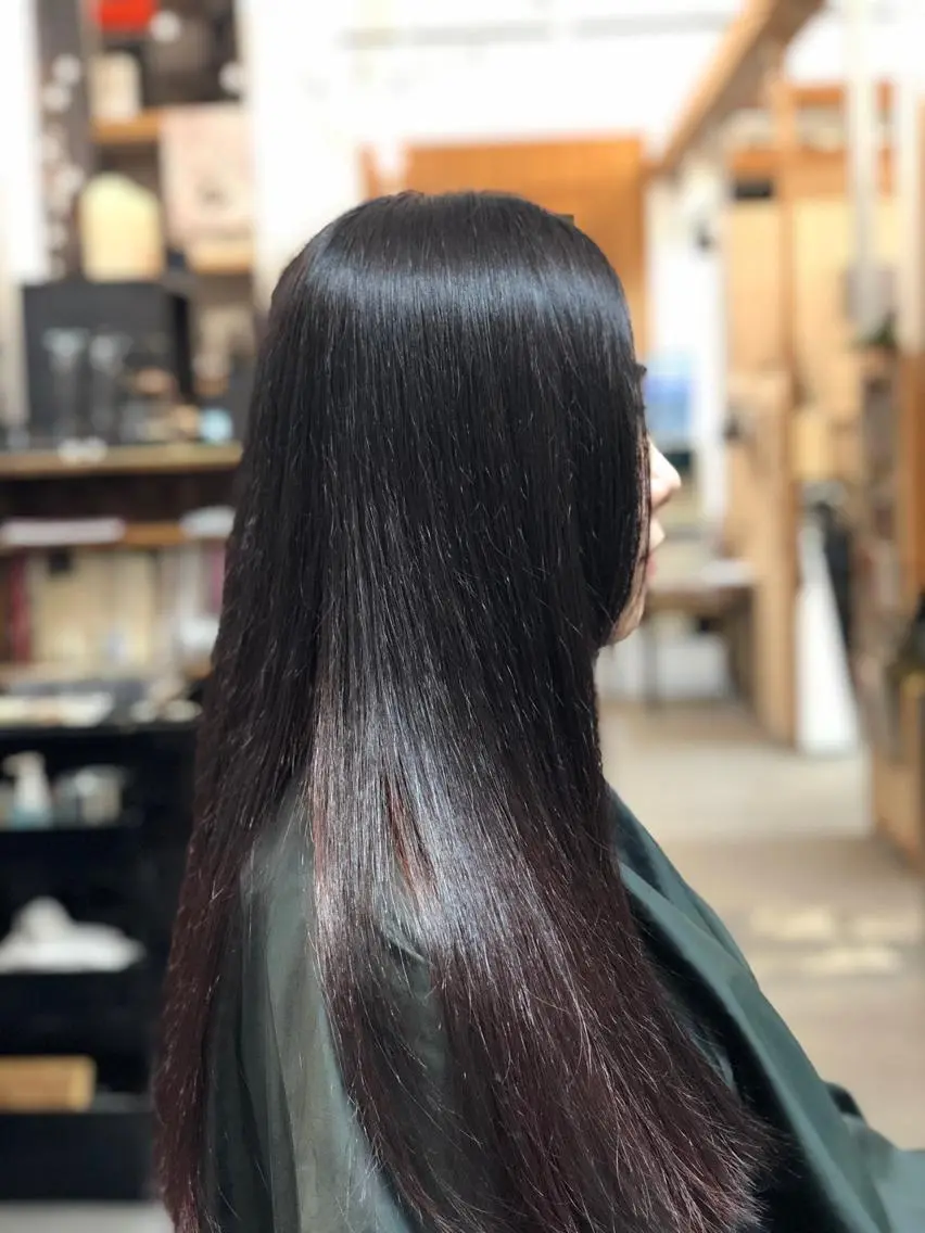 ロング カラー carre hair 店長 中園 武士のヘアスタイル