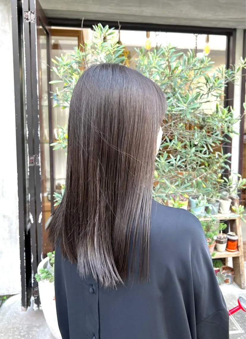 ロング カラー カット ヘアカラー トリートメント 再現性大人メンズヘア 毛流れパーマ木村陸弥のヘアスタイル