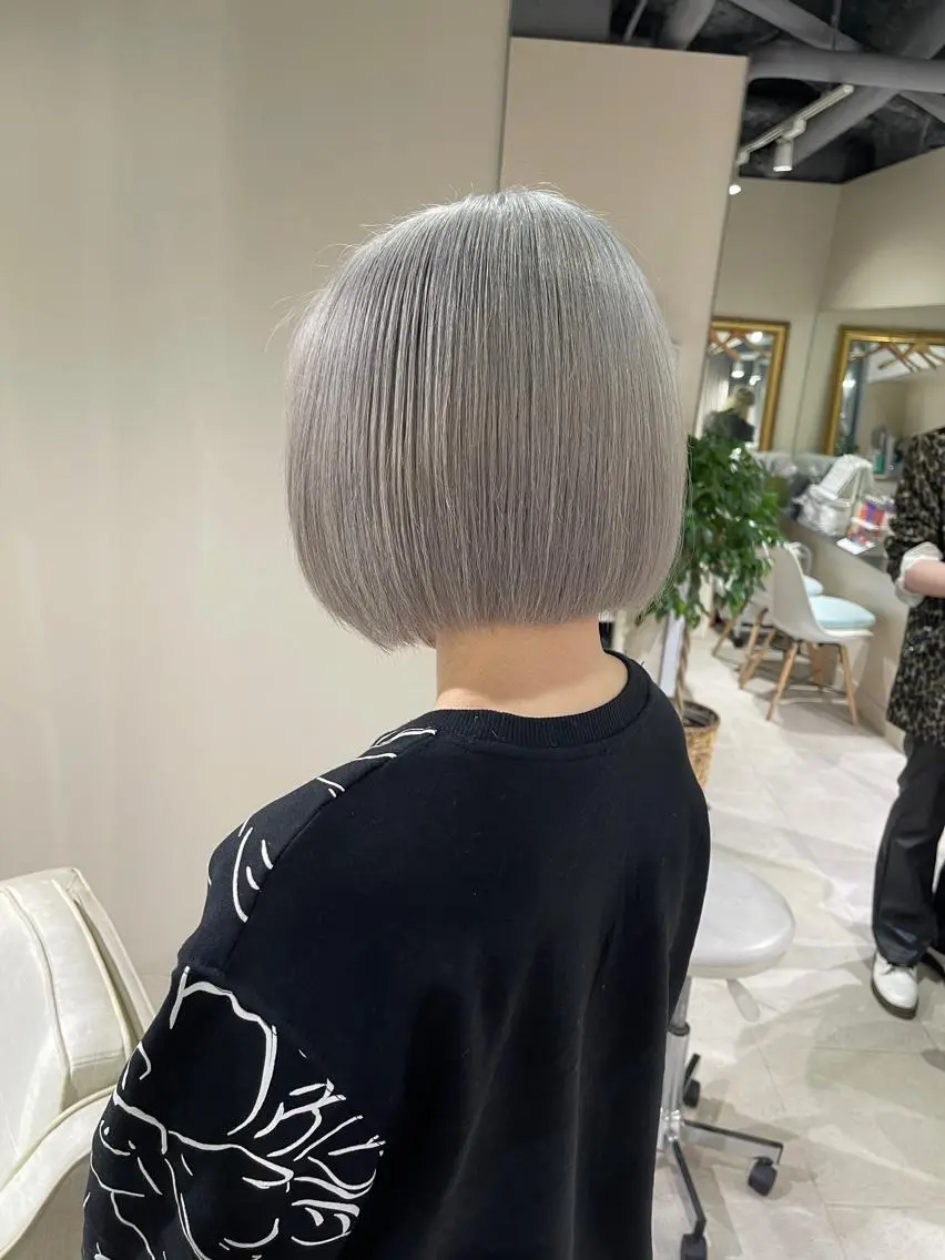 ショート カラー シールエクステ ブリーチ ケアブリーチ デザインカラー ハイトーンカラー 渋谷🤍ブリーチ エクステ🤍アミルのヘアスタイル