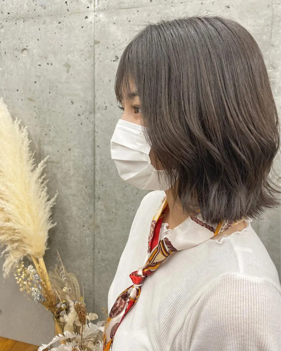ミディアム 外ハネヘア yume. COA GINZAのヘアスタイル
