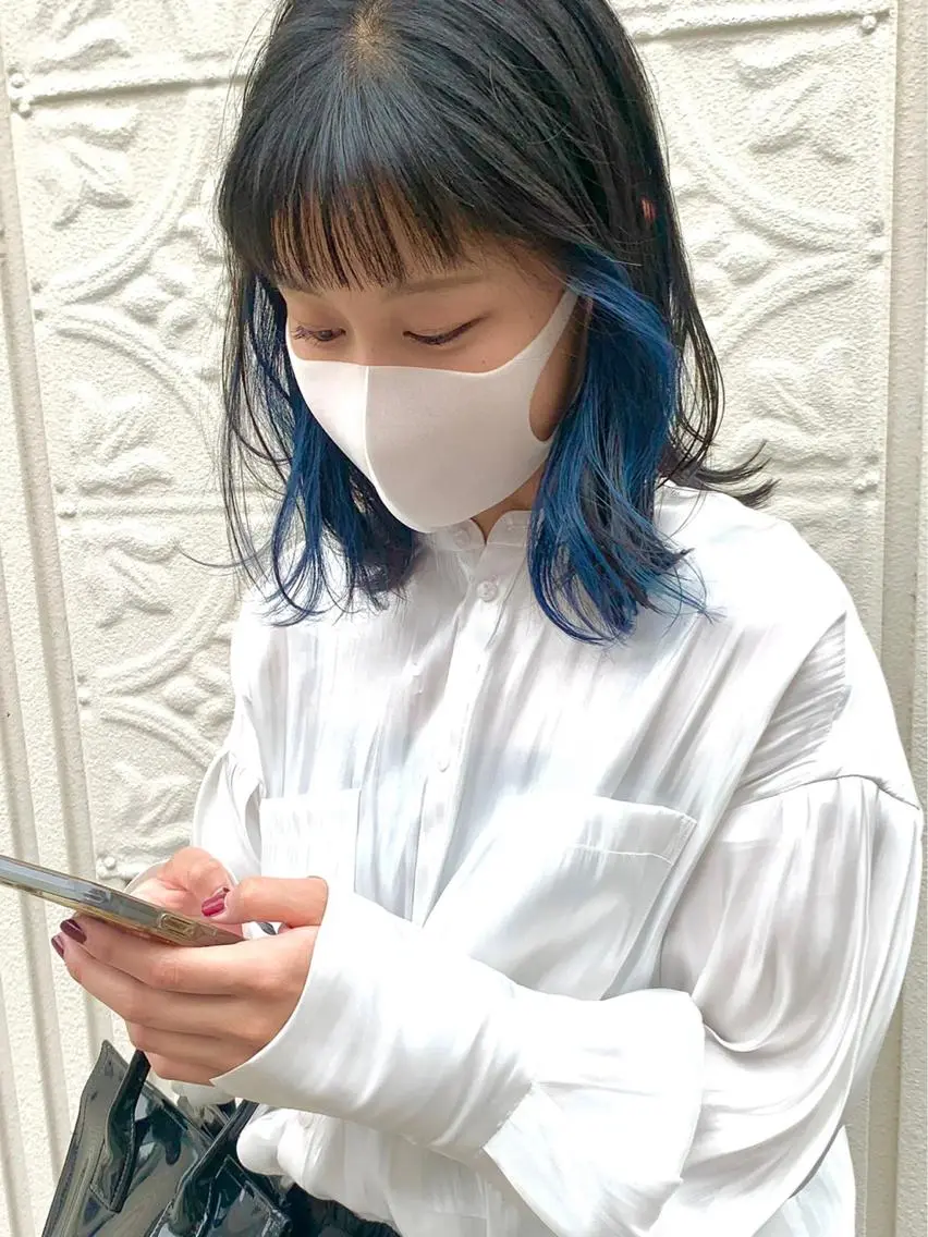 ミディアム カラー 🧼MOMO/ 渋谷✩.*˚🧼のヘアスタイル