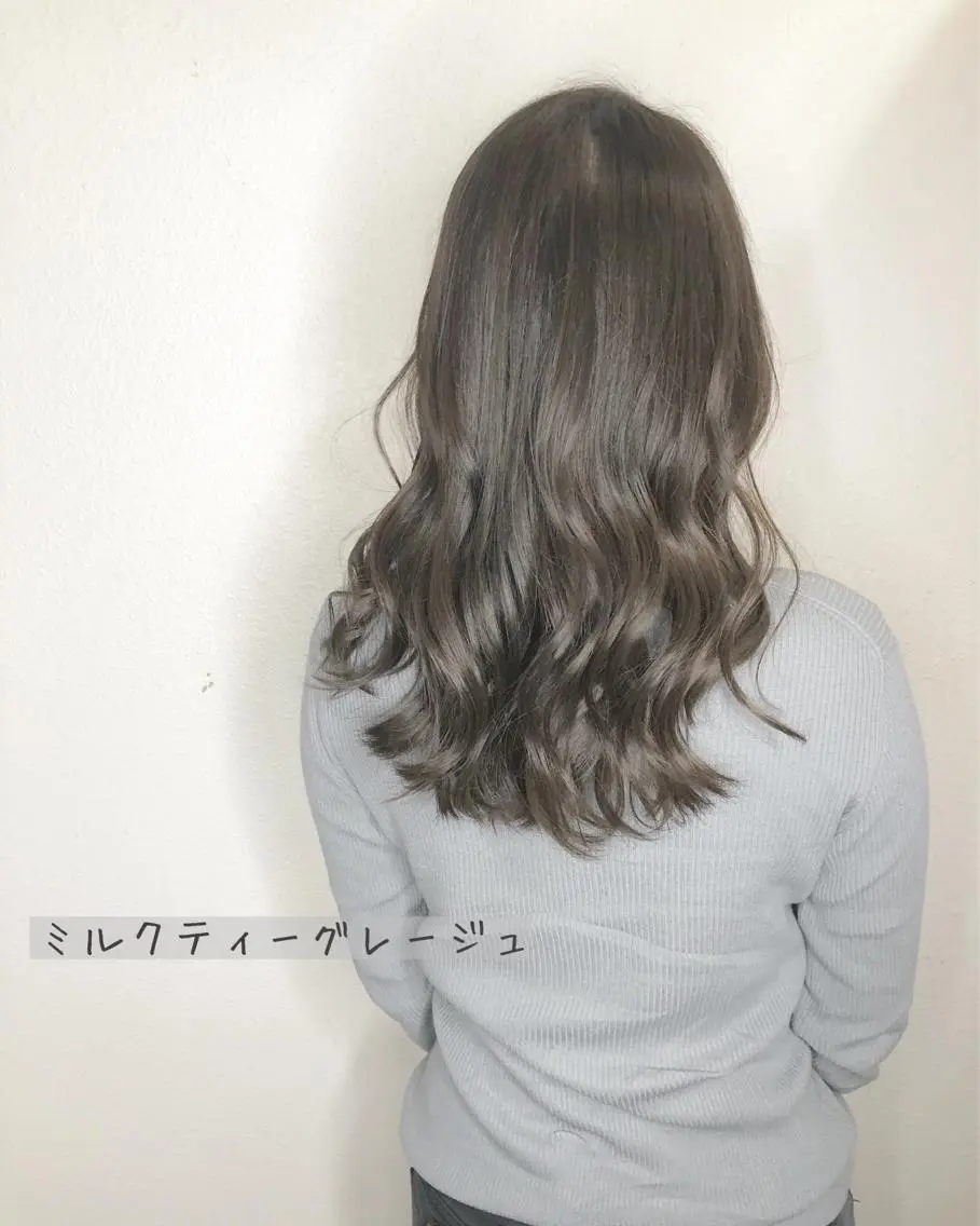 ロング カラー ブリーチ あさだ しゅうたろうのヘアスタイル