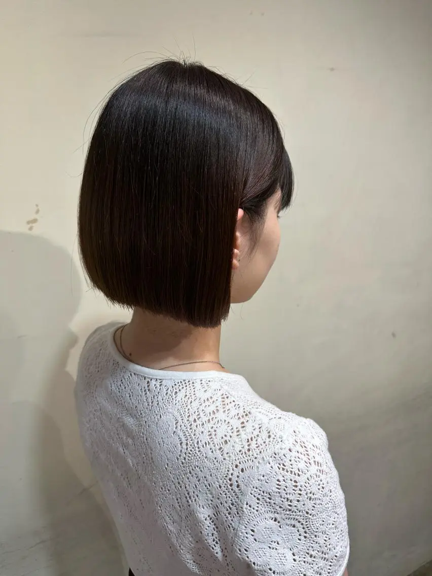 ショート 🔥コテ巻き風 ボブパーマ🔥のヘアスタイル
