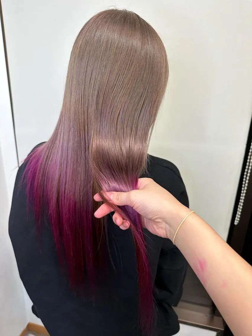 ロング カラー ブリーチカラー🫧 森　凪沙のヘアスタイル