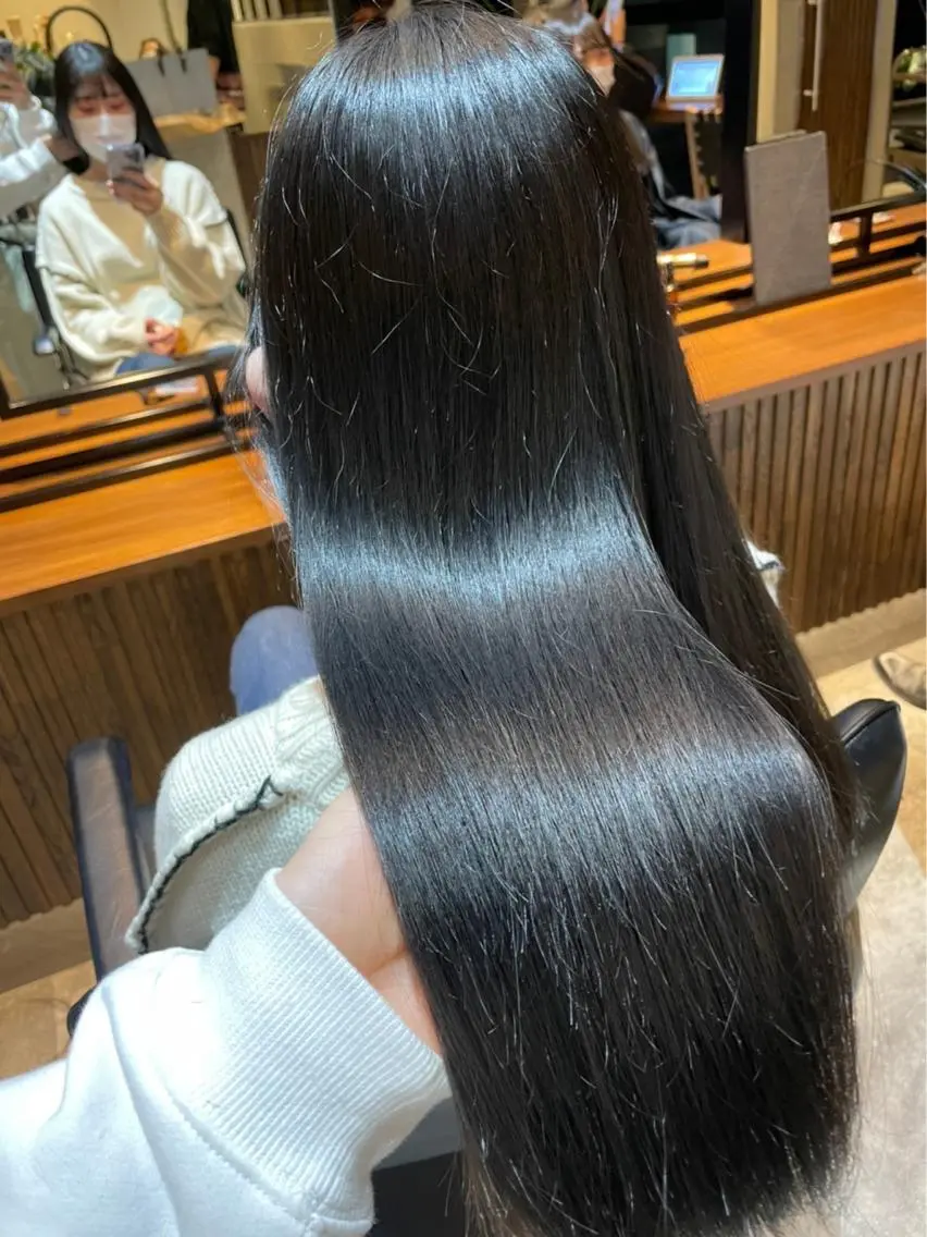 セミロング カット ヘアカラー トリートメント 新宿/顔周りカット +レイヤー＝しずく♩のヘアスタイル