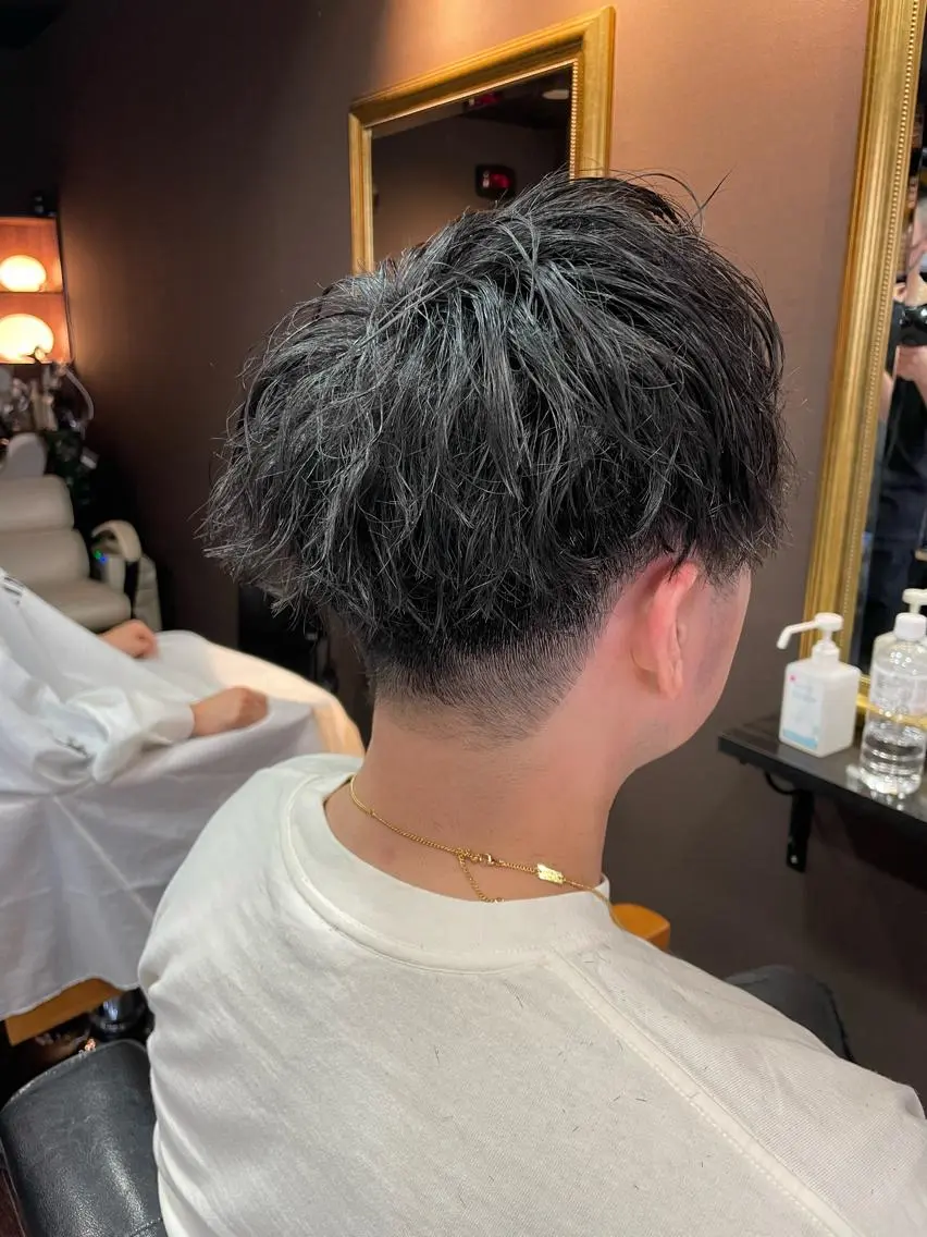 パーマ メンズ 木下 龍斗のヘアスタイル
