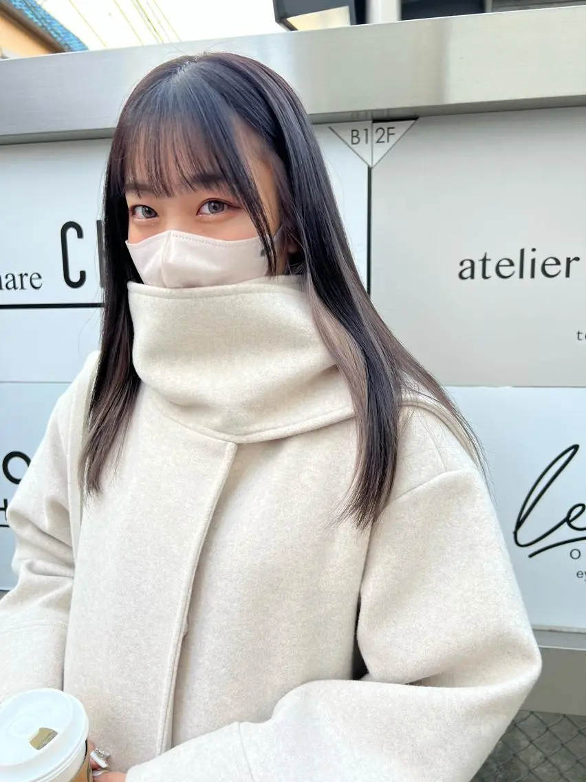 ロング カラー カット ヘアカラー トリートメント 似合わせヘア🫶🏻 つきいてるみのヘアスタイル