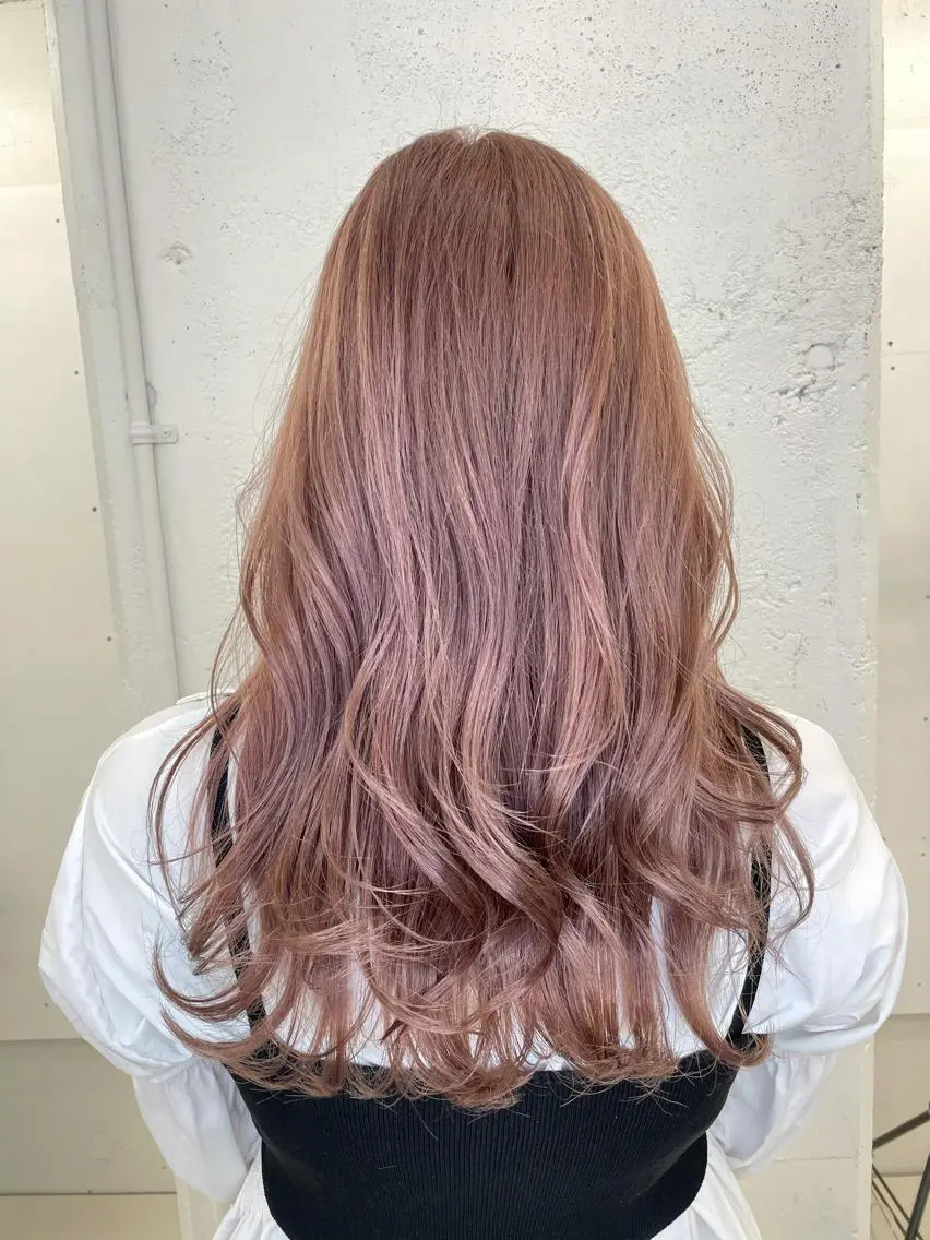 ロング ヘアカラー トリートメント 家田 竜のヘアスタイル