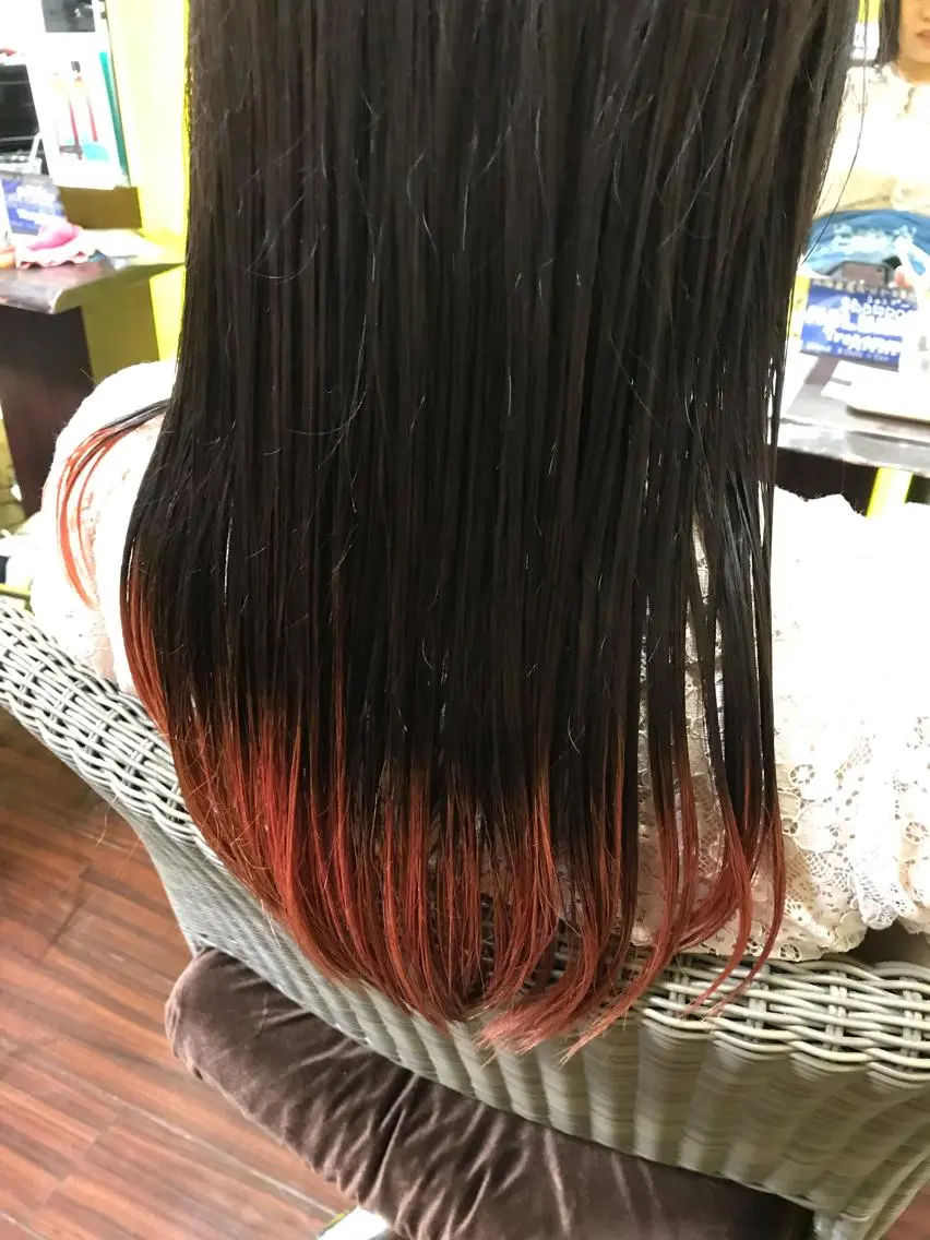 カラー ママ美容師 ＊ヒマワリのヘアスタイル