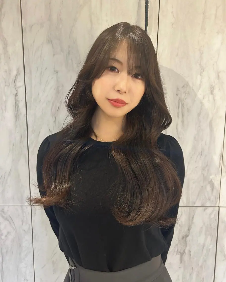 ロング 韓国ヘア🕊村上 ののこ🕊のヘアスタイル