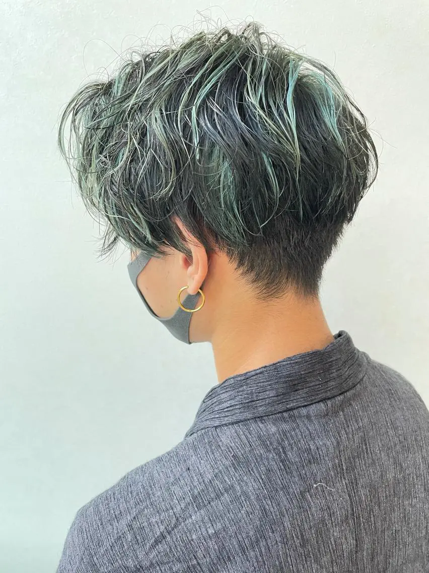 ショート カラー 髪質改善/ブリーチ 田代 龍我のヘアスタイル